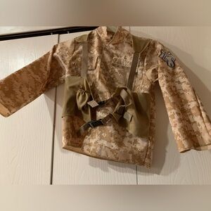 Camouflage Army Jacket with Patches